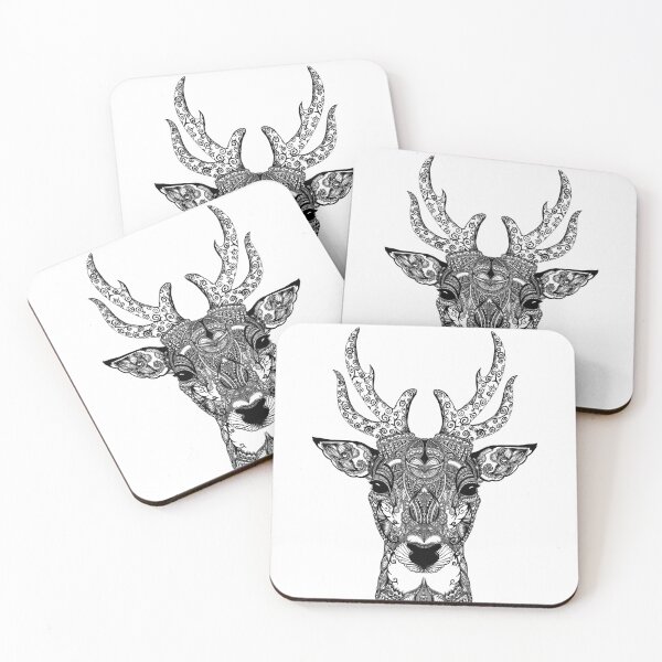 Item preview, 'Patterned Stag v2' artwork designed and sold by Claire Brandt.