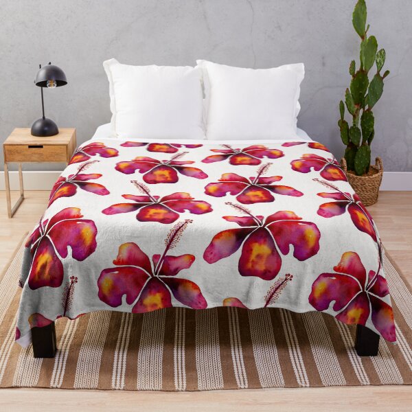 Item preview, Hibiscus Watercolor – Fuchsia designed and sold by Cat Coquillette.