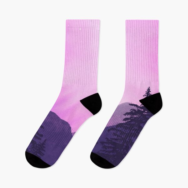 Item preview, Pink and Purple Mountains designed and sold by JustinaKaeArt.