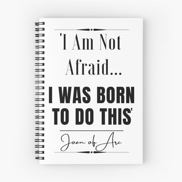 Item preview, Joan of Arc Motivational Historical Quote- “I am not afraid... I was born to do this.” designed and sold by QuoteActually.