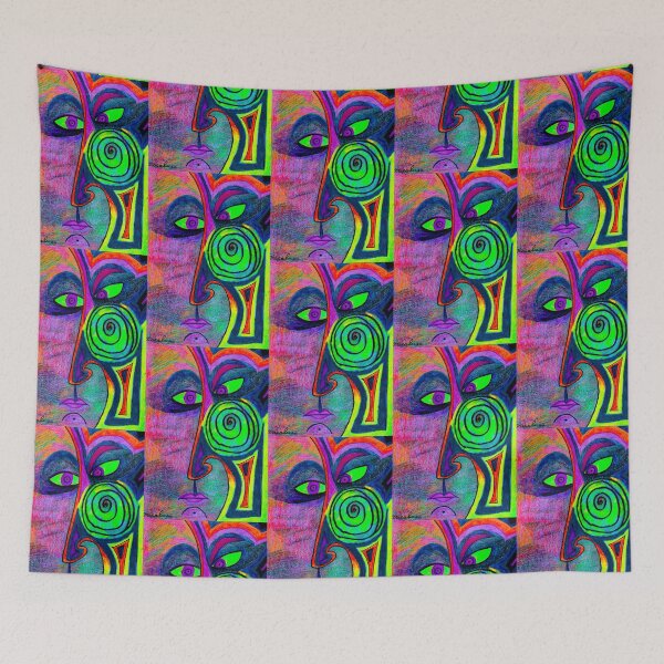 Item preview, Abstract Face with Spiral designed and sold by Anthony Macaluso.