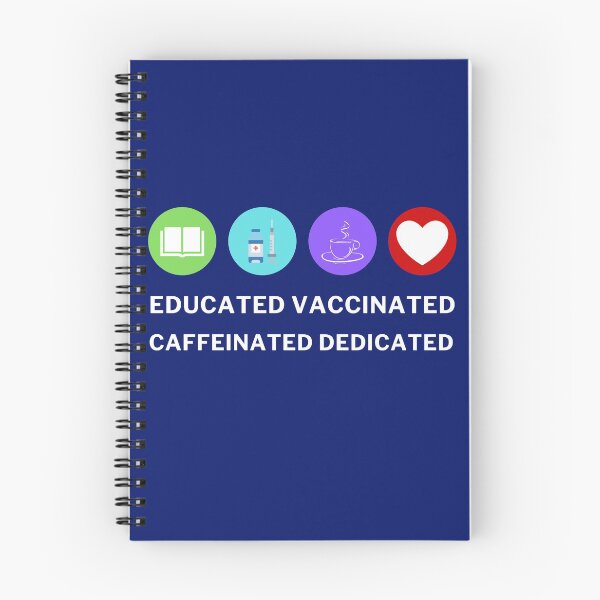 Item preview, Educated Vaccinated Caffeinated Dedicated designed and sold by Hey-Nice-Shirt.