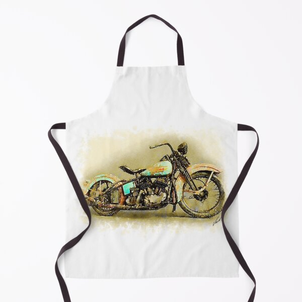 Item preview, Clasic Retro Motorcycle - original watercolor by Vart. designed and sold by vartstudio.