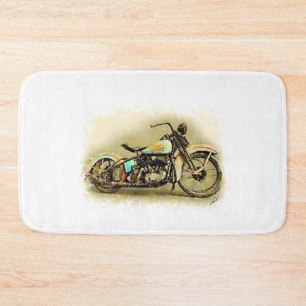 Item preview, Clasic Retro Motorcycle - original watercolor by Vart. designed and sold by vartstudio.