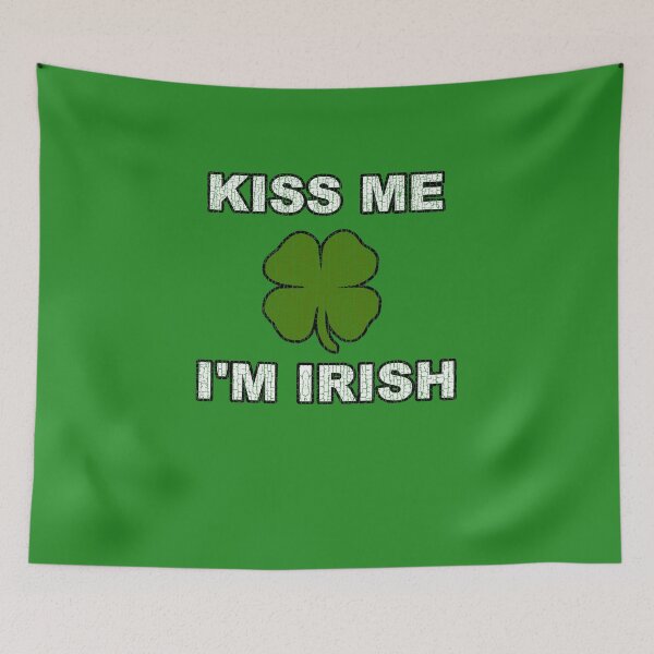 Item preview, Kiss Me I'm Irish Saint Patrick's Day Ireland Distressed Grunge designed and sold by Spaceshipsells.