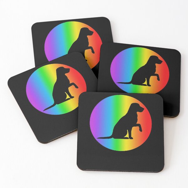 Item preview, labrador retriever dog lover rainbow silhouette gifts designed and sold by alaechamlal.