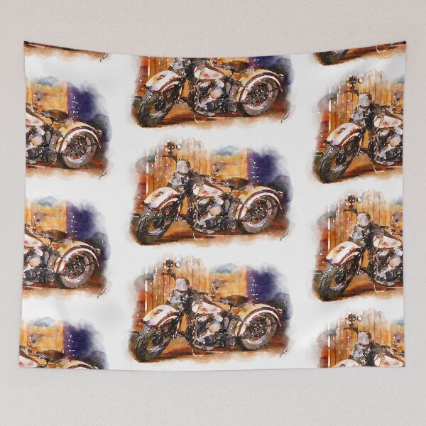 Item preview, Clasic Vintage Motorcycle - original watercolor by Vart. designed and sold by vartstudio.