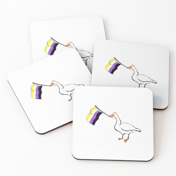 Item preview, Untitled Goose Nonbinary Pride designed and sold by failephant-art.