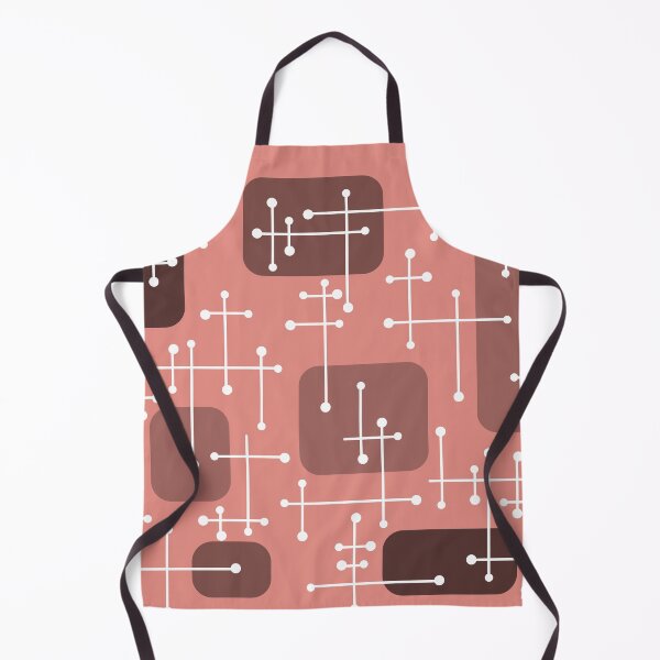 Item preview, 1950s Eames Era Art Crosshairs Salmon Pink designed and sold by thepixelgarden.