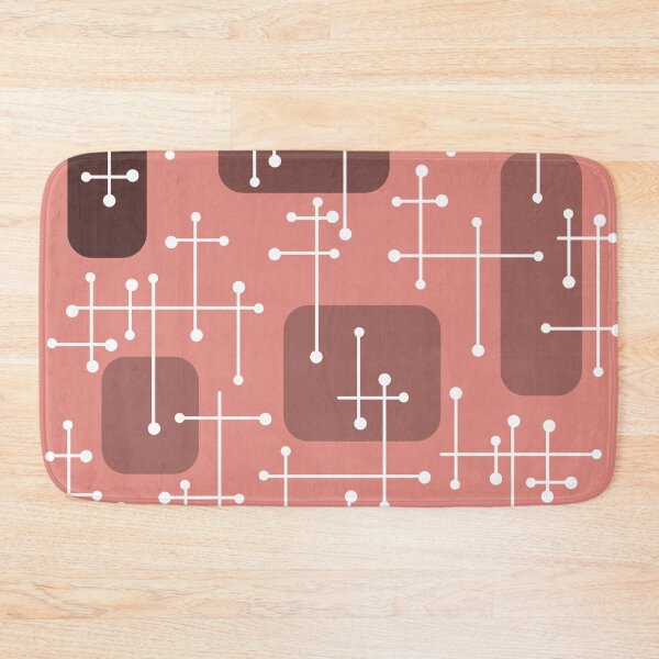 Item preview, 1950s Eames Era Art Crosshairs Salmon Pink designed and sold by thepixelgarden.