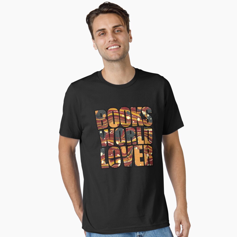 Vista previa del artículo con la obra «Camiseta esencial», diseñado y vendido por bibliotee.