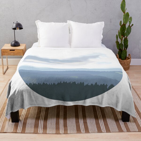 Item preview, Forest Mountain Circle - White designed and sold by LavenderMae.