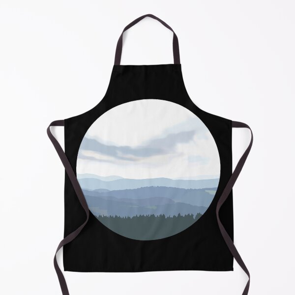 Item preview, Forest Mountain Circle - Black designed and sold by LavenderMae.