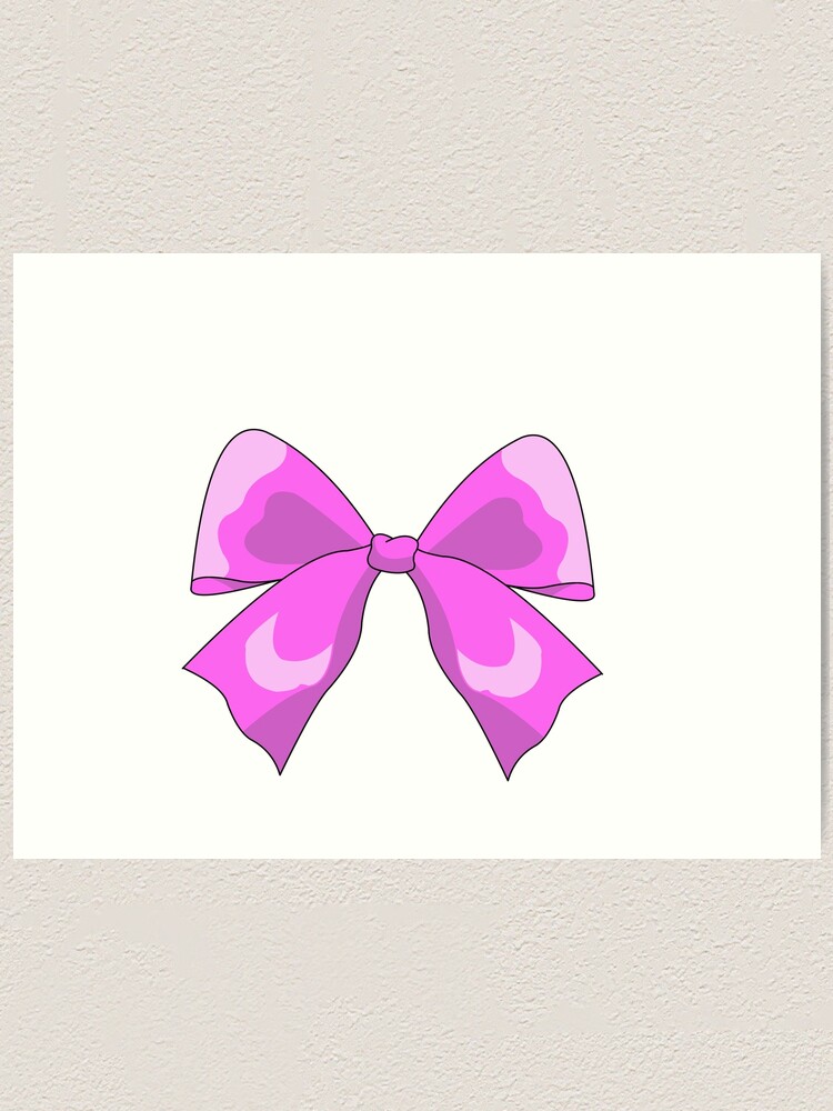 pink bow aesthetic Sticker for Sale by aubreesdesigns