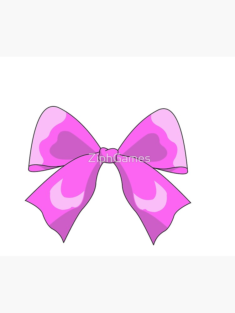 Cute Pink Bow Sticker for Sale by Groovysheck