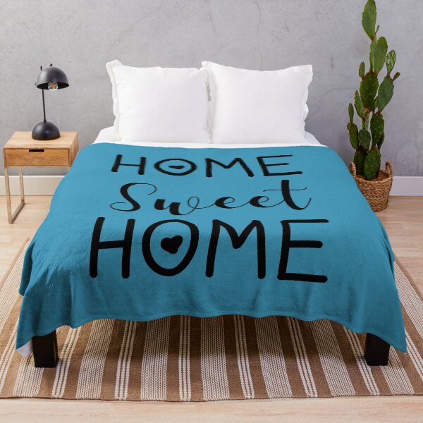 Item preview, Home Sweet Home - Mixed Fonts on Dark Teal designed and sold by Whoopsidoodle.