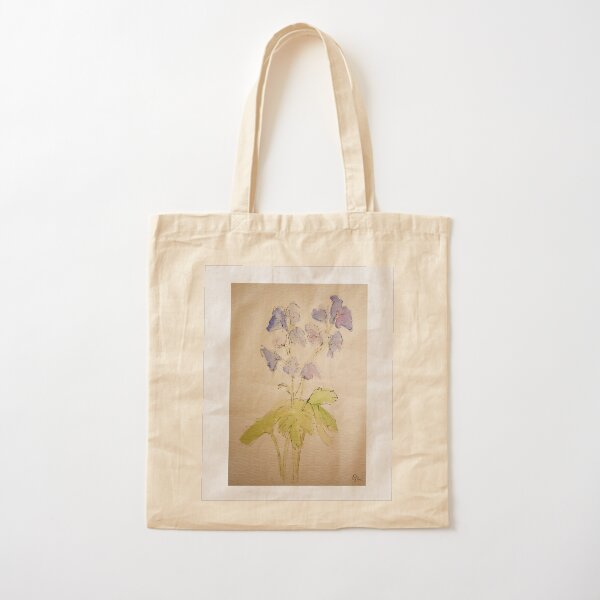 Watercolor Delphinium by wipjenni Cotton Tote Bag