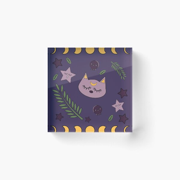 Item preview, witchy cat pattern designed and sold by little-lyon.