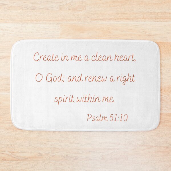 Item preview, Psalm 51:10, Create in Me a Clean Heart Scripture Art designed and sold by dkgivens.