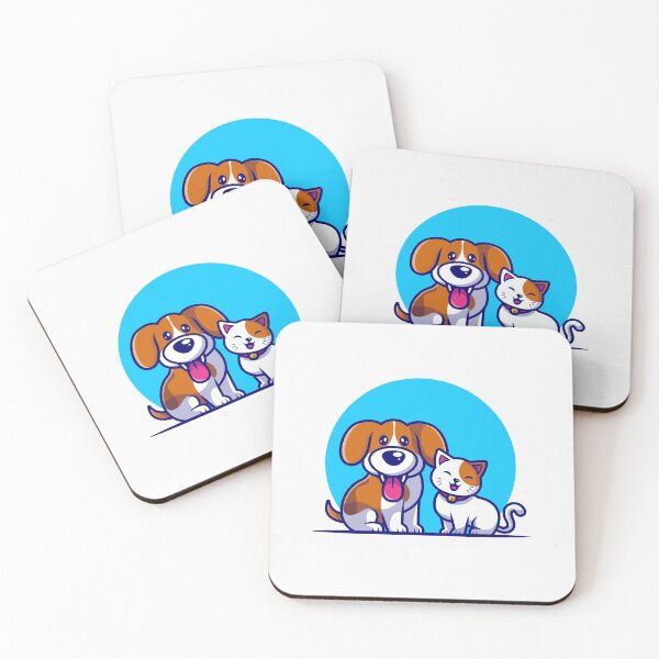 Item preview, cat and dog designed and sold by EzzatAbuShanap.