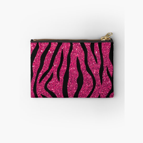 Item preview, Dark Pink Glitter Effect Tiger Stripes designed and sold by WOW TeesAndThings.