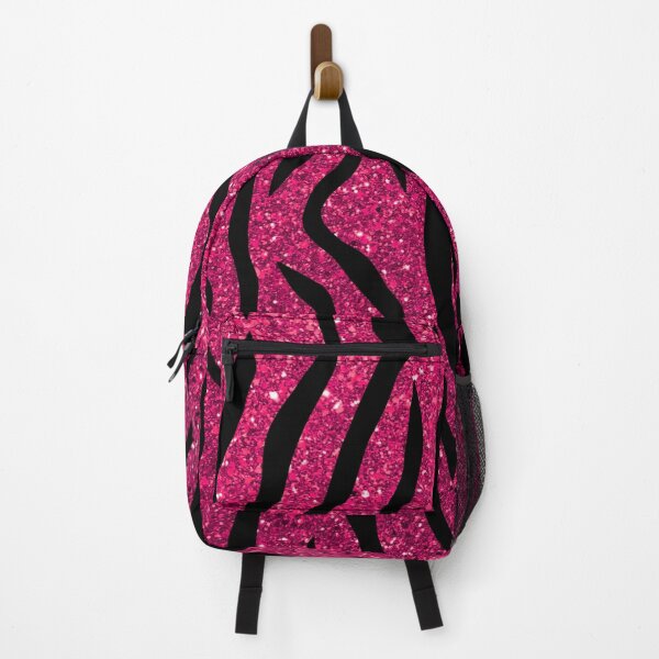 Item preview, Dark Pink Glitter Effect Tiger Stripes designed and sold by WOW TeesAndThings.