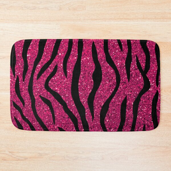 Item preview, Dark Pink Glitter Effect Tiger Stripes designed and sold by WOW TeesAndThings.