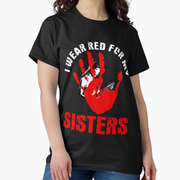 Artikel-Vorschau von Ich trage Rot für meine Schwestern Indigene Stop MMIW Rote Hand, designt und verkauft von XuXue.