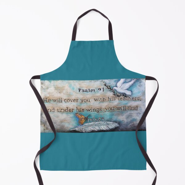 Item preview, Psalm 91 scripture painting feathers, angels, butterfly dove designed and sold by Stephanie Skeem.
