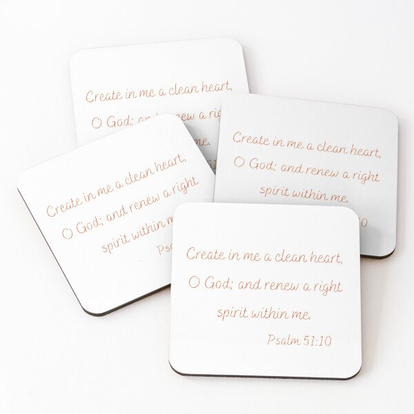 Item preview, Psalm 51:10, Create in Me a Clean Heart Scripture Art designed and sold by dkgivens.