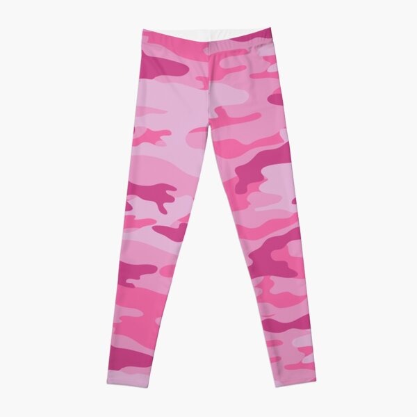 HYPE GIRLS PINK CAMO SCRIPT LEGGINGS