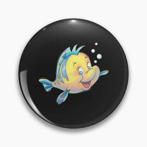 Item preview, Flounder Bubbles Cute Smiling Fish designed and sold by mydesigns15.