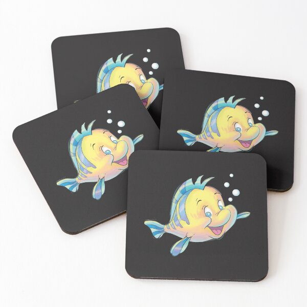 Item preview, Flounder Bubbles Cute Smiling Fish designed and sold by mydesigns15.