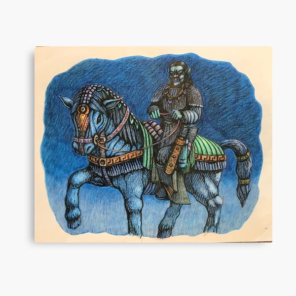 Ghoul on horseback Canvas Print