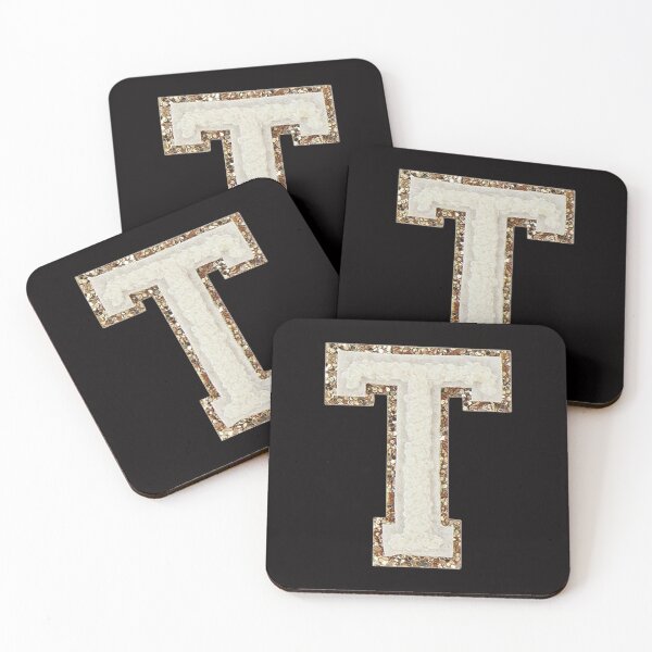 Item preview, T - Blanc Glitter Varsity Letter Patches designed and sold by Monograms Ultd.