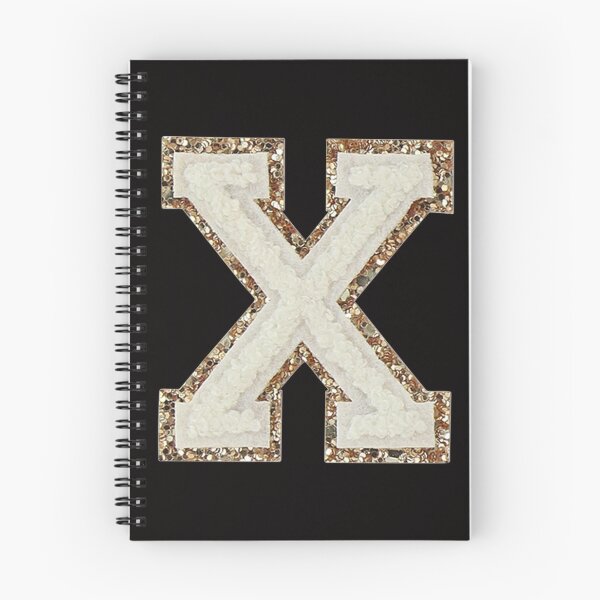 Item preview, X - Blanc Glitter Varsity Letter Patches designed and sold by Monograms Ultd.
