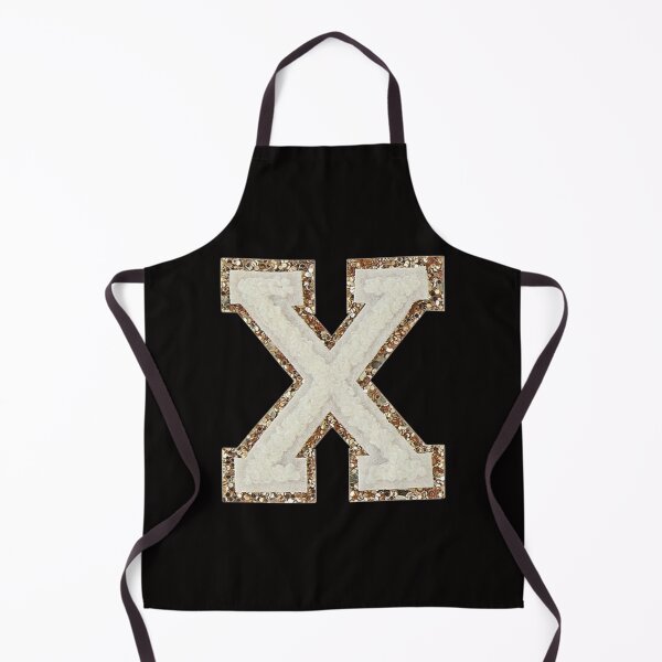Item preview, X - Blanc Glitter Varsity Letter Patches designed and sold by Monograms Ultd.