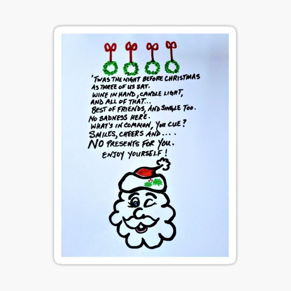 Item preview, Funny Christmas Poem designed and sold by DETalas.