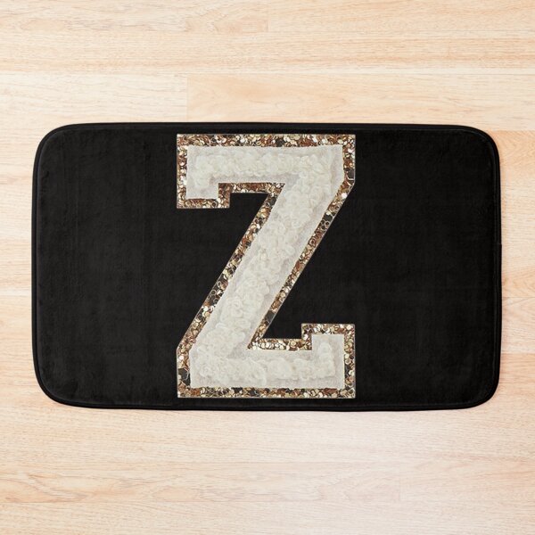 Item preview, Z - Blanc Glitter Varsity Letter Patches designed and sold by Monograms Ultd.