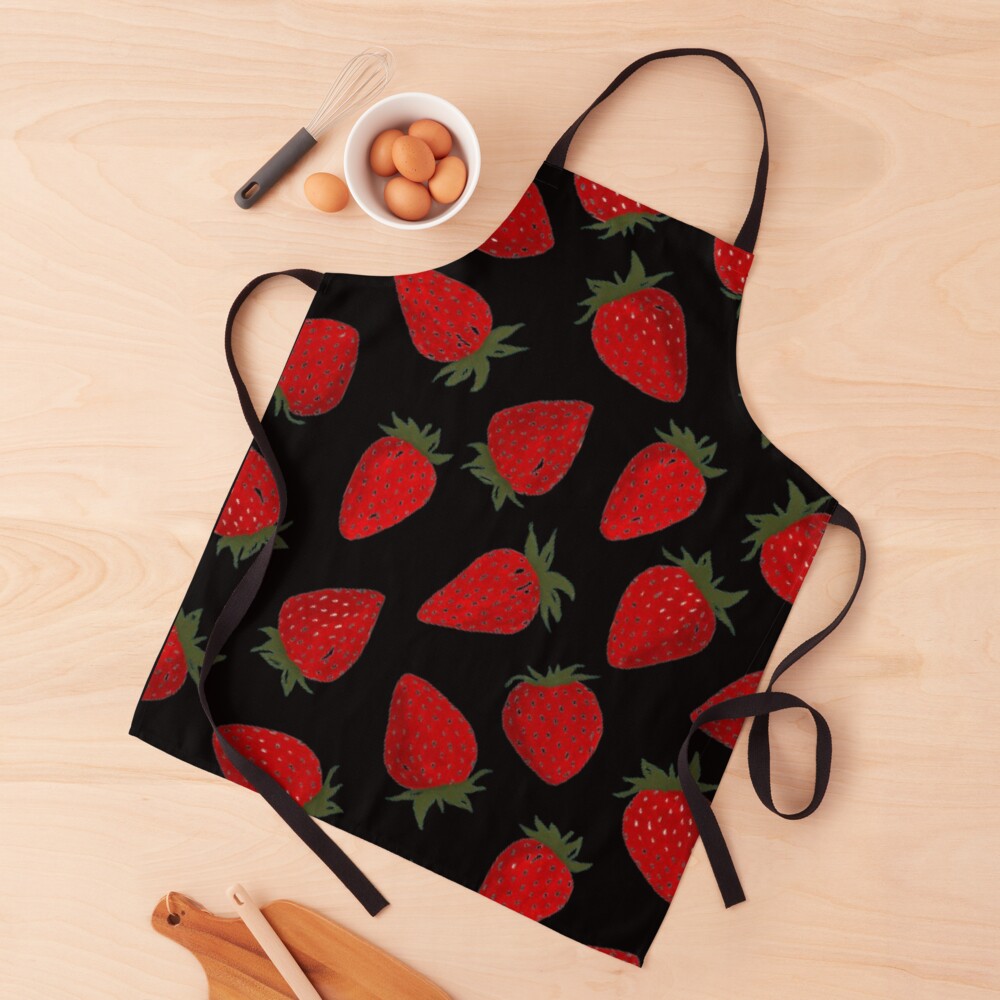 Strawberry pattern Apron