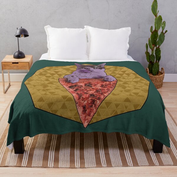 Item preview, Retro pizza cat designed and sold by Tranquilarrow.