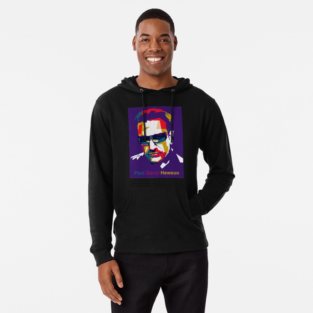 Paul David Hewson Bono U2Paul David Hewson Pop-Art Hoodie