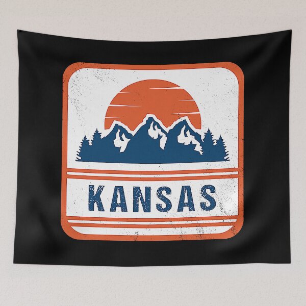 Item preview, Retro Vintage Kansas USA Mountain Gift for Men Shirt designed and sold by Fatherday9851.