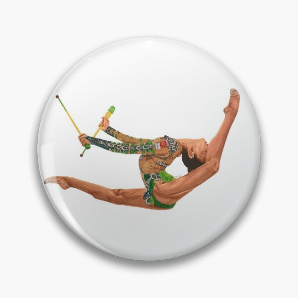 Item preview, Rhythmic Gymnastics Alexandra Soldatova Clubs  designed and sold by rhythmicdrawing.