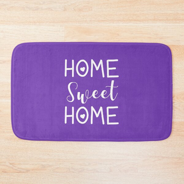 Item preview, Home Sweet Home - Purple and White designed and sold by Whoopsidoodle.
