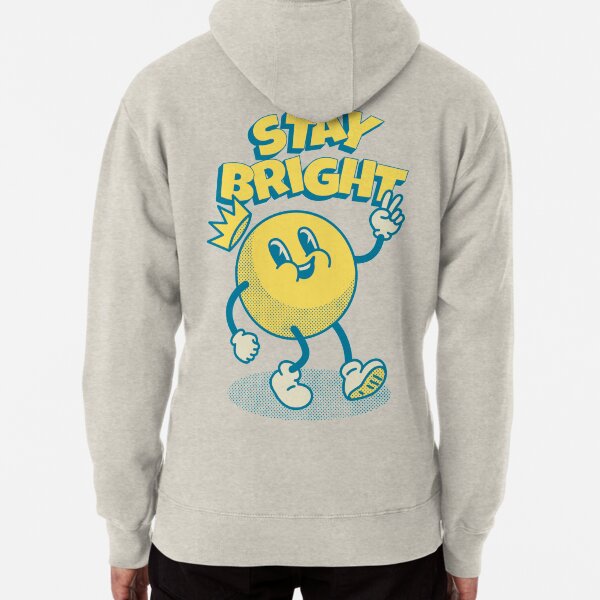 Sun - Stay Bright | Positive Vintage Sun | Keep Glowing Pullover Hoodie
