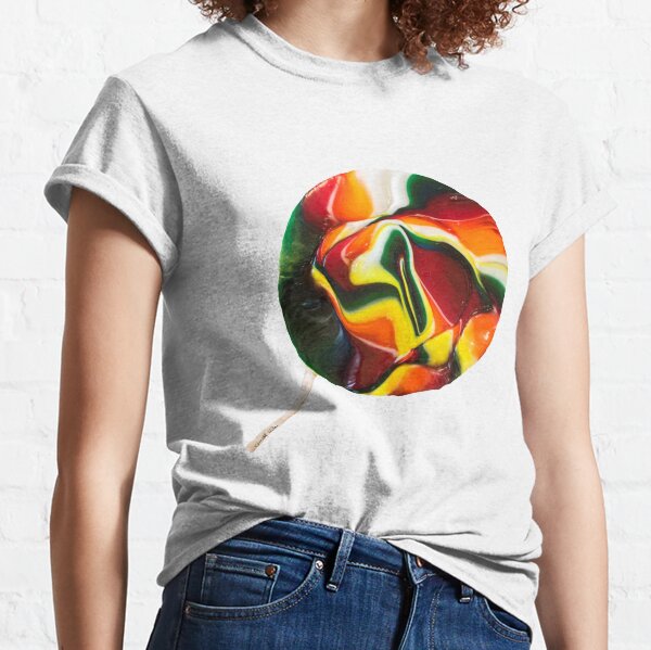 Leaning Flower Lollipop Classic T-Shirt