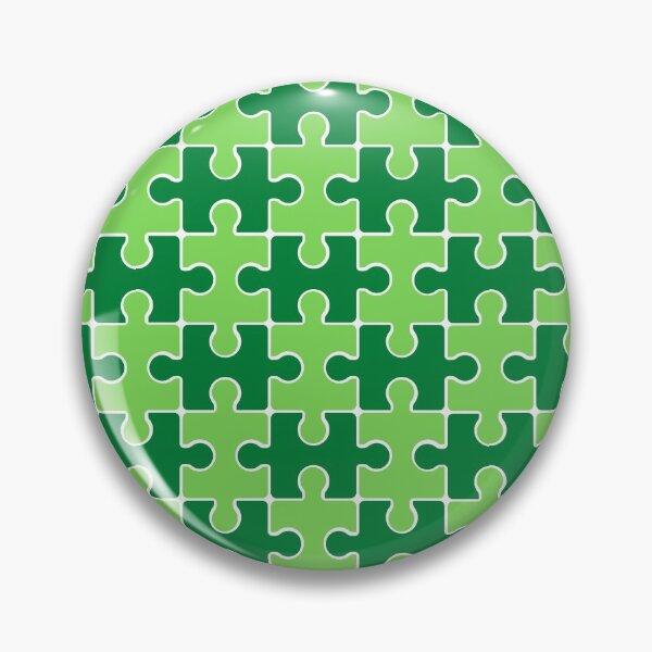 Item preview, Green puzzle pattern designed and sold by Caregiverology.