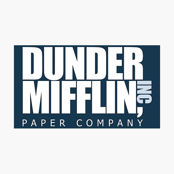 Dunder Mifflin Paper Company Photographic Print for Sale by thecansone