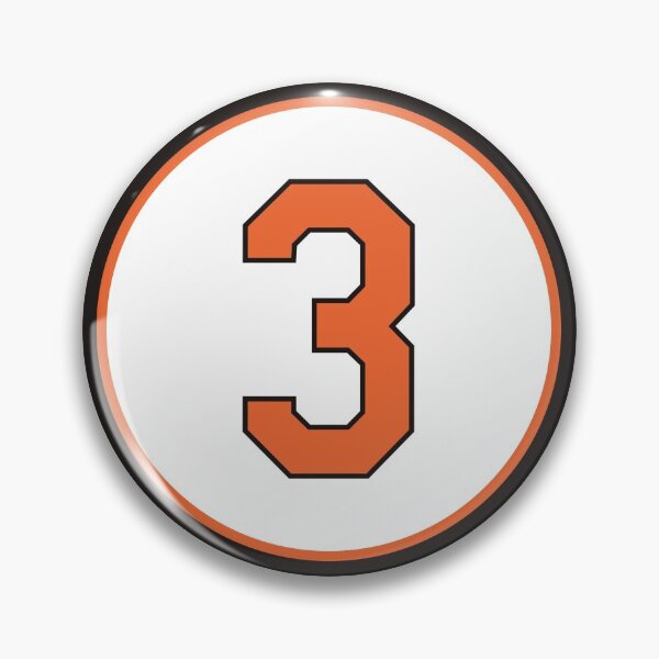 Artikelvorschau, Harold Baines #3 Jersey Number entworfen und verkauft von StickBall.